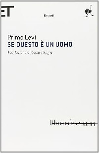 Copertina Se questo è un uomo di Primo Levi