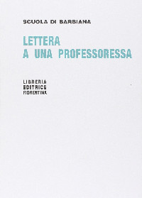 Copertina Lettera a una professoressa di Scuola di Barbiana / Don Lorenzo Milani