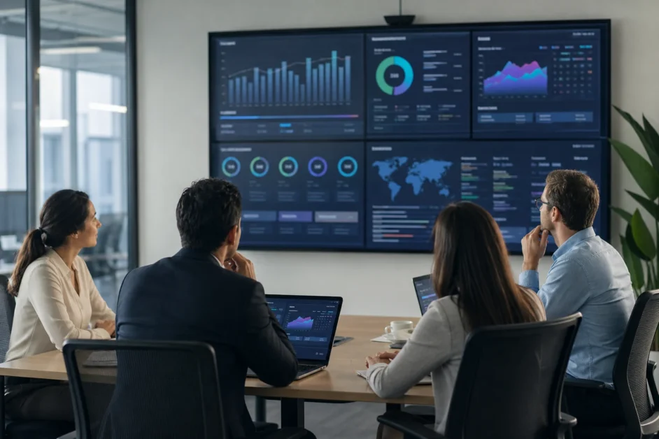 Monitoraggio degli obiettivi aziendali con dashboard e dati