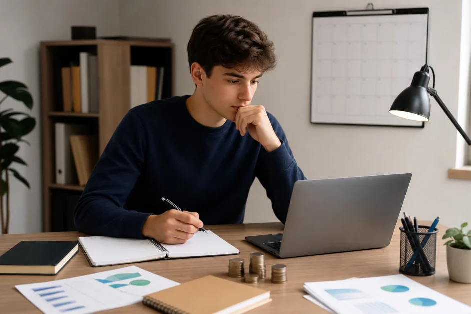Studente che valuta come scegliere l’università e il corso giusto
